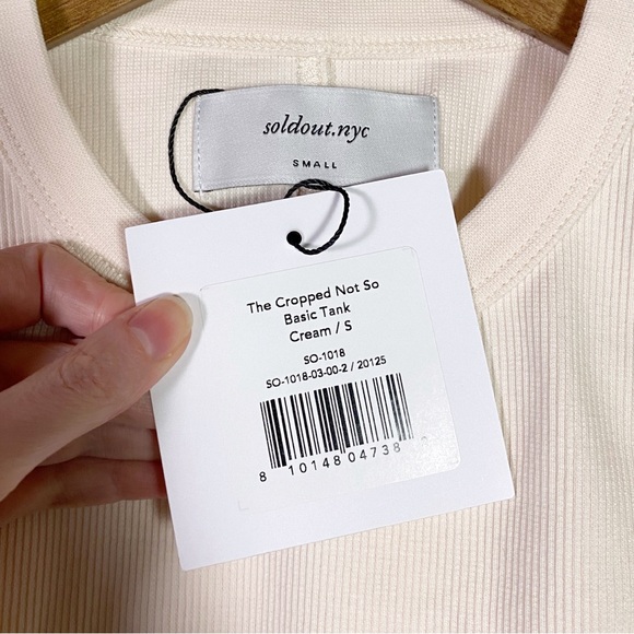 Sold Out NYC The Cropped Not So Basic Tank Cream - Picture 5 of 6